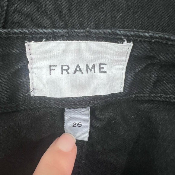 Frame High Rise Wide Crop - Picture 3 of 4